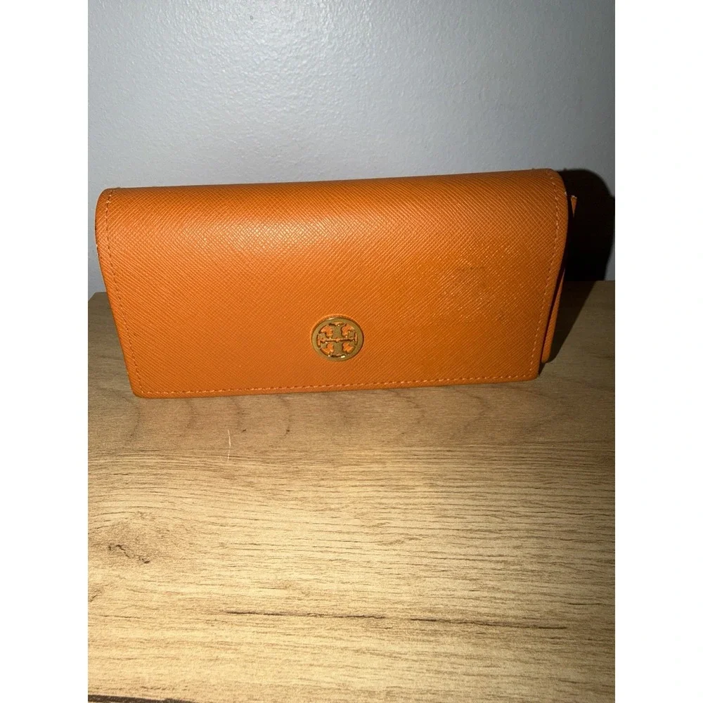 Tory Burch Sun Glass Case Holder Orange W